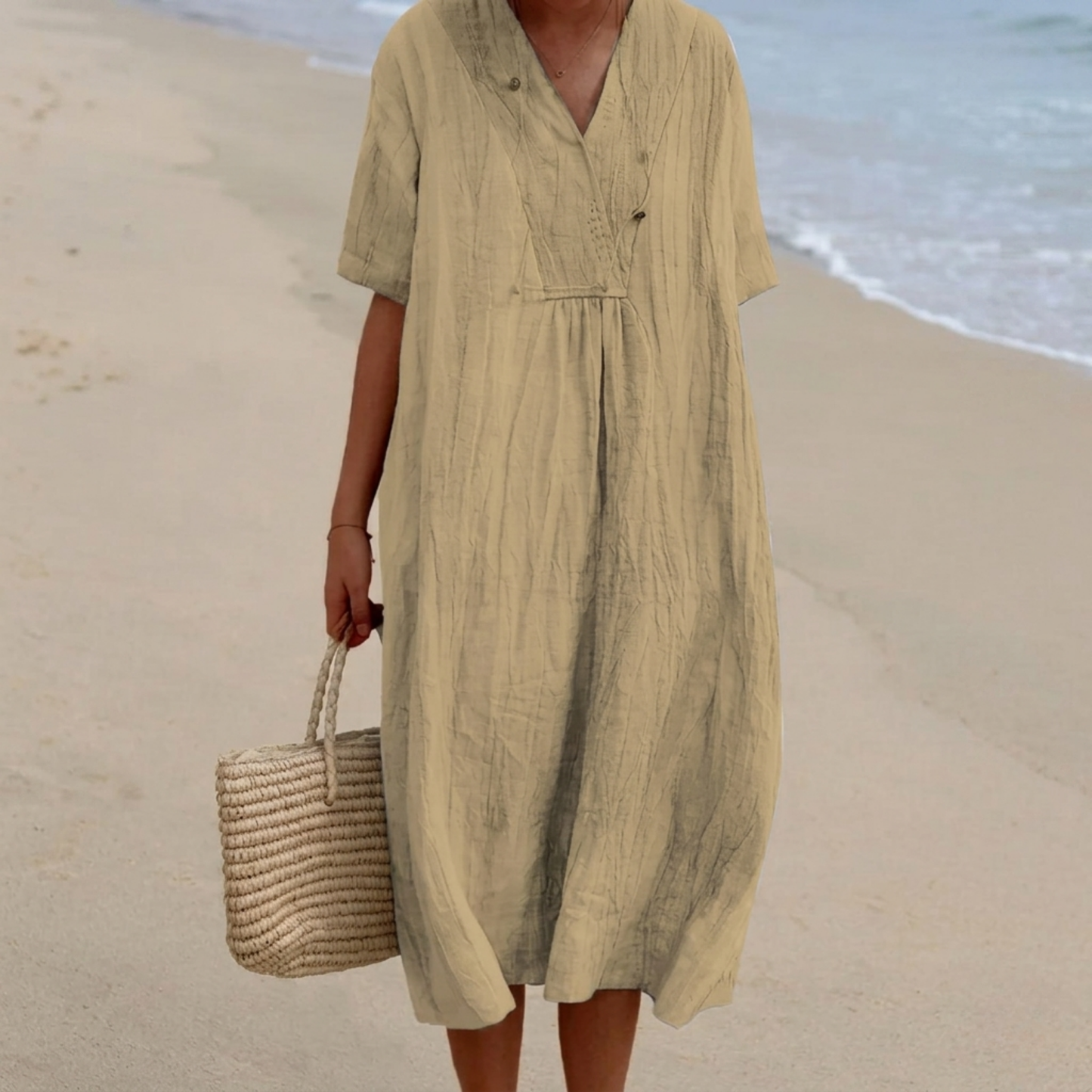 Silvana™ | Robe Maxi Texturée Relaxed.