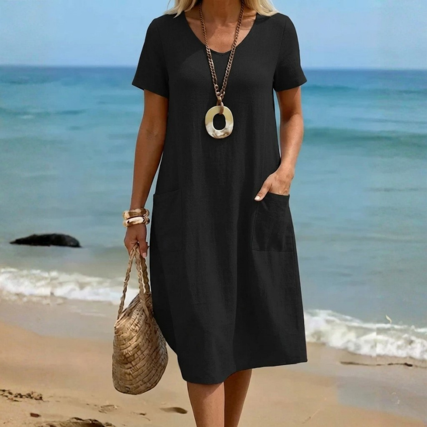 Oriane™ | Robe Maxi Décontractée Fluide.