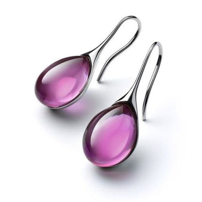Boucles d'oreilles pendantes en cristal chic