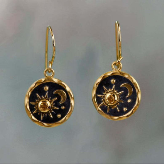 Boucles d'oreilles Boho Soleil & Lune