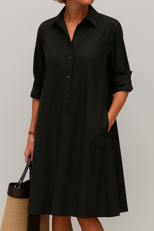 Elodie | Robe Chemise à Boutons