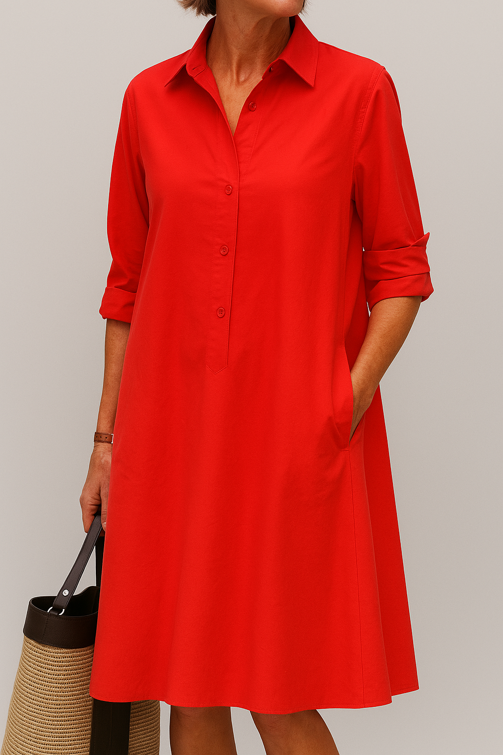 Elodie | Robe Chemise à Boutons
