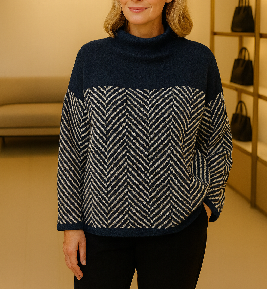 Norah | Pull en Coton avec Col Montant