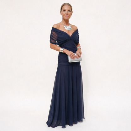 Velora™ | Robe Fleurie Longue avec Décolleté en V