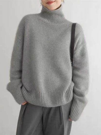 Alecia | Pull en Cachemire de Luxe pour Femmes avec Col Roulé | Élégance Intemporelle