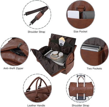 Lillfrid | Sac de Week-end Classique avec Touche Vintage