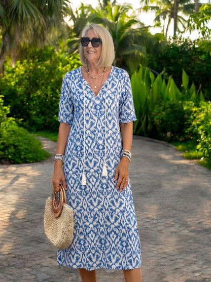 Luna | Robe midi de style boho décontracté