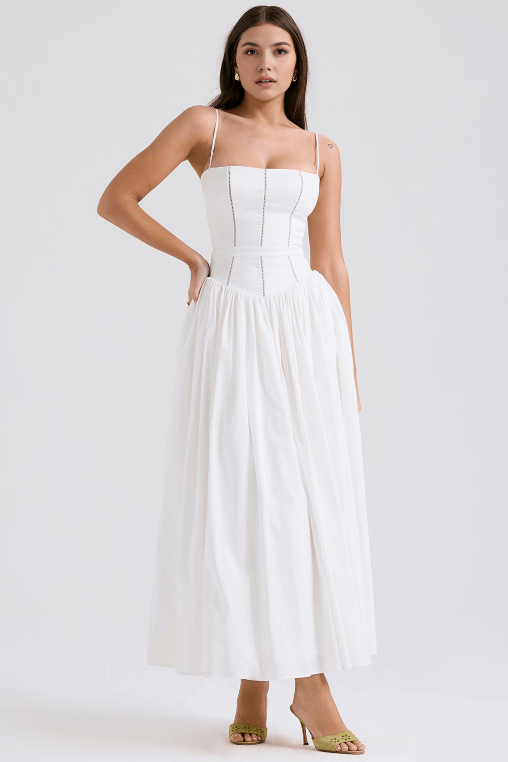 VIOLETTA - Robe Midi Posy