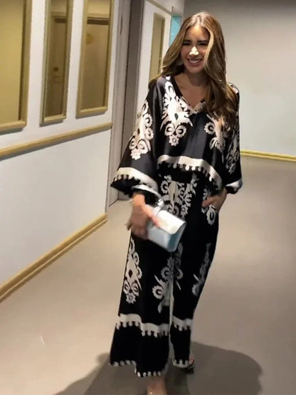 MILANI – ENSEMBLE PANTALONS À IMPRIMÉ IRRÉGULIER