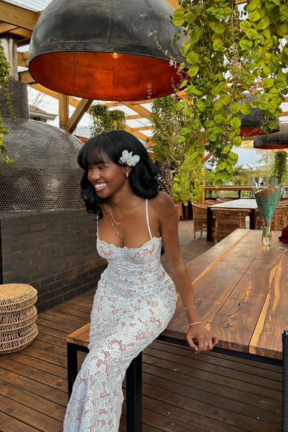 Janessa | Robe Longue en Dentelle