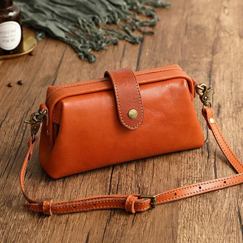 Herdis | Sac classique et compact en ton cognac chaud