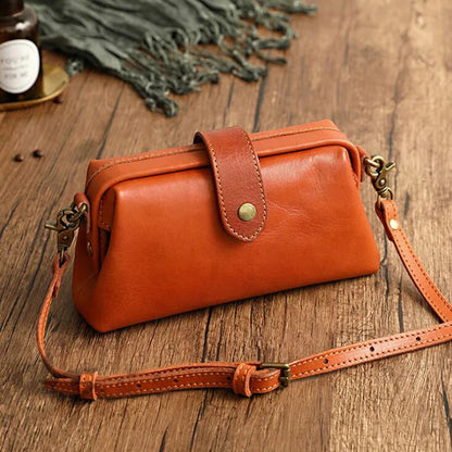 Herdis | Sac classique et compact en ton cognac chaud