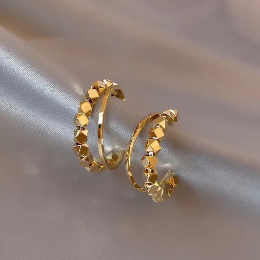 Boucles d'oreilles en Cubique Plaqué Or Élégantes