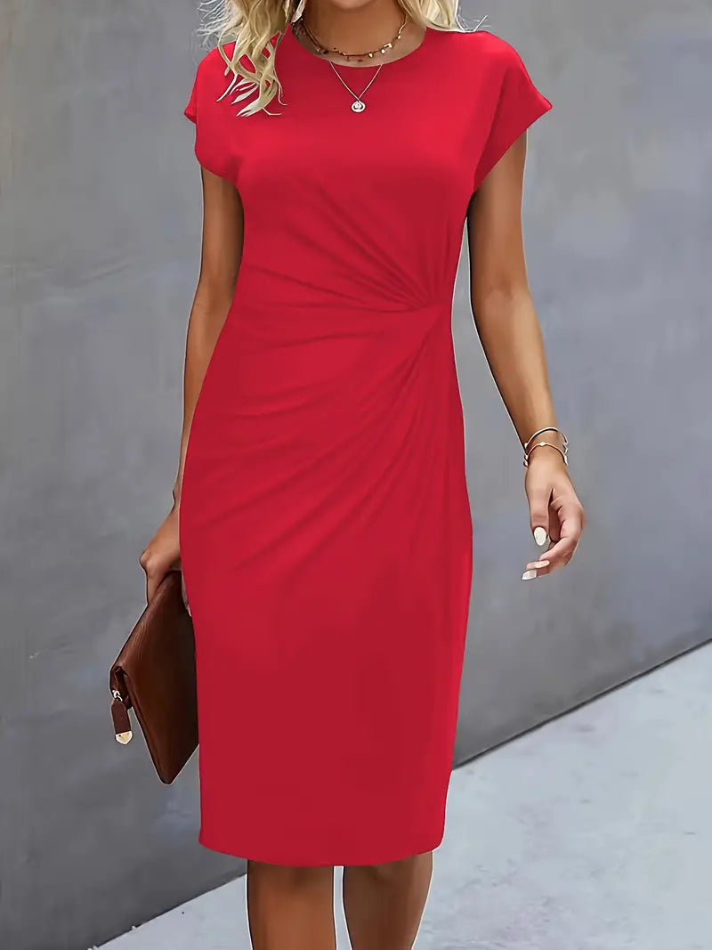 Reilly – Robes midi femme avec nœud devant