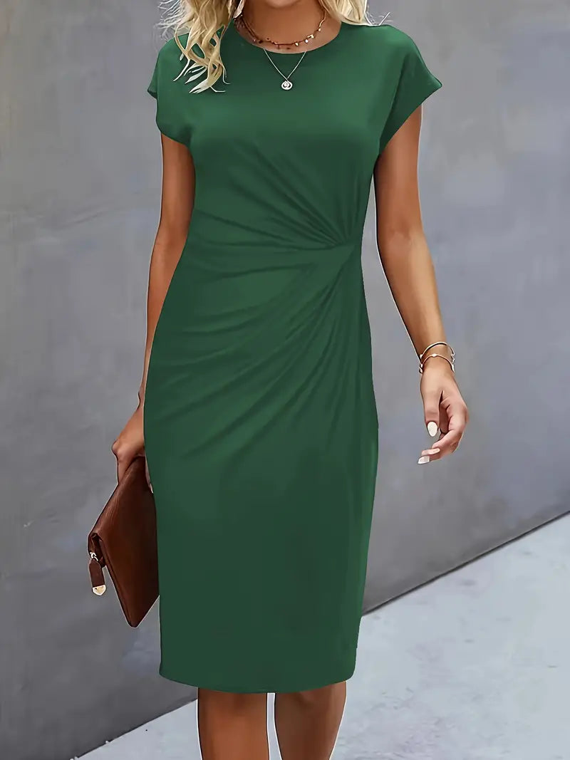Reilly – Robes midi femme avec nœud devant