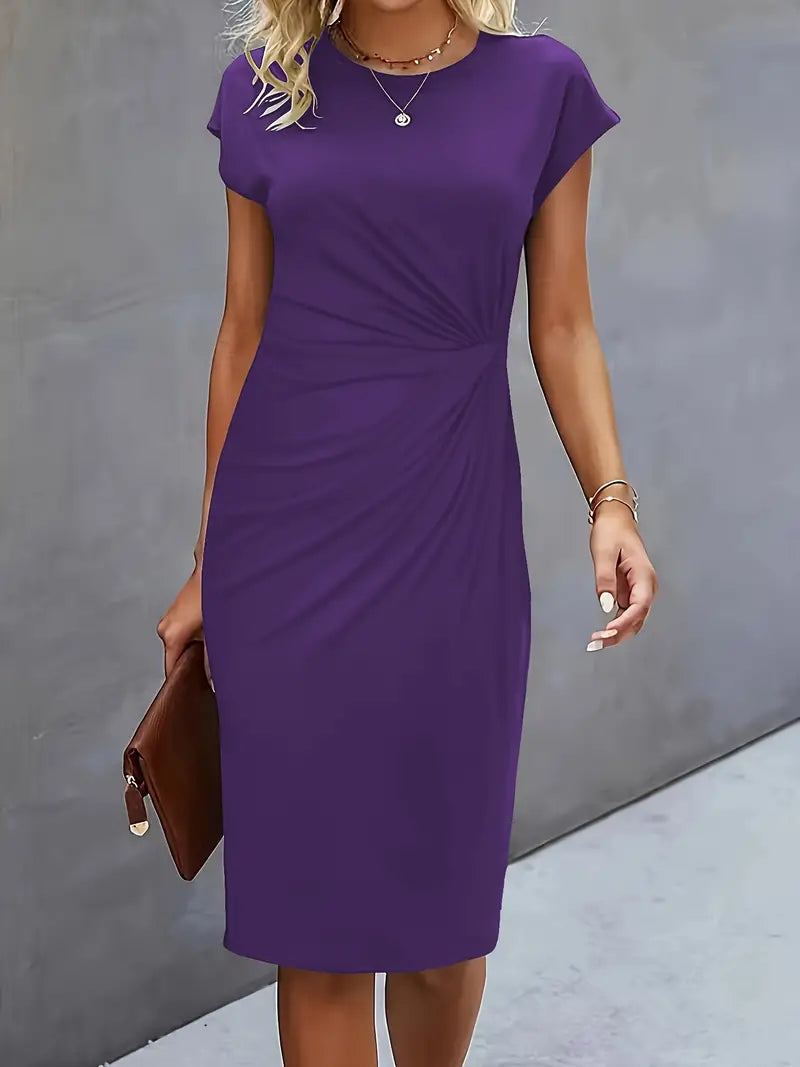 Reilly – Robes midi femme avec nœud devant