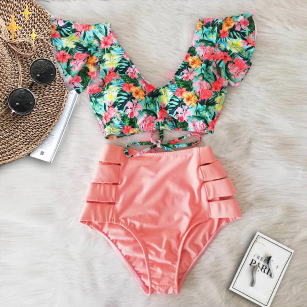 Laura® | Bas et haut de bikini taille haute