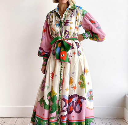 Celia | Robe Maxi Italienne