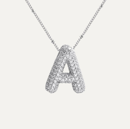 Savannah | Collier avec Lettre à Bulles en Diamant