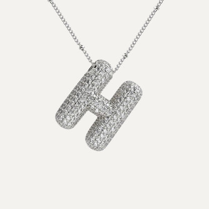 Savannah | Collier avec Lettre à Bulles en Diamant