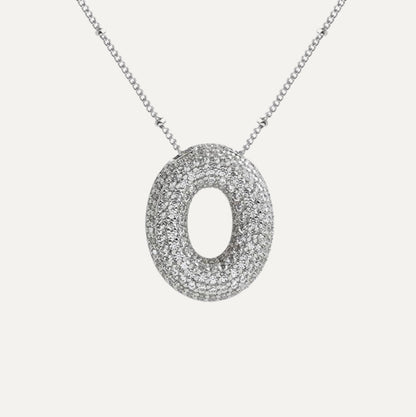 Savannah | Collier avec Lettre à Bulles en Diamant