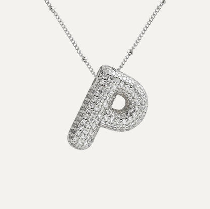 Savannah | Collier avec Lettre à Bulles en Diamant