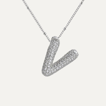 Savannah | Collier avec Lettre à Bulles en Diamant