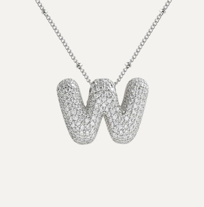 Savannah | Collier avec Lettre à Bulles en Diamant