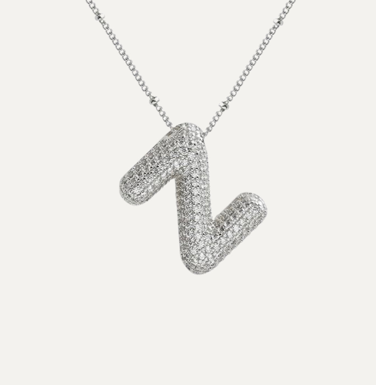 Savannah | Collier avec Lettre à Bulles en Diamant