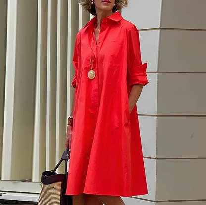 Celina – Robe Midi d'Élégance Sans Effort