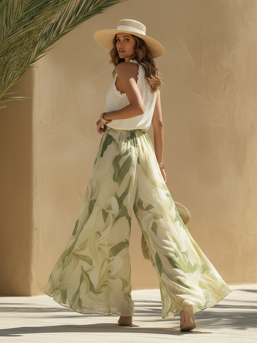 Lysandra™ | Ensemble Fluide Élégant avec Imprimé Floral