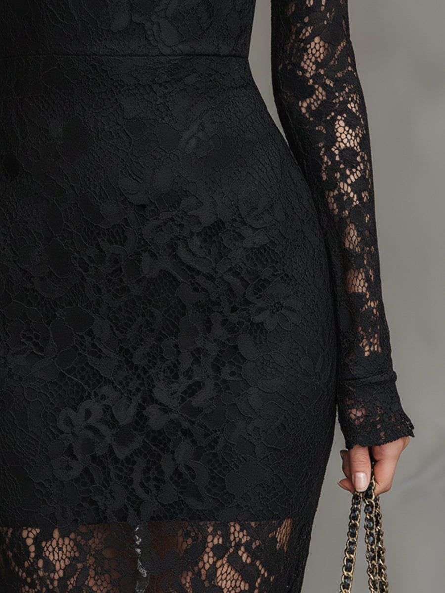 Magda | Robe longue en dentelle