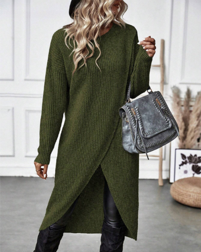 Grace | Robe en Tricot de Pull qui Couvre le Ventre