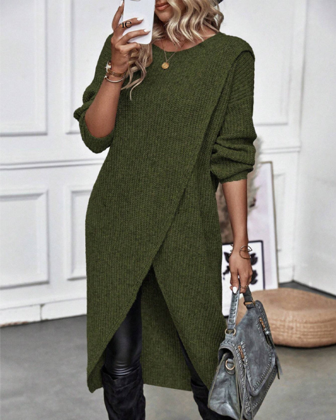 Grace | Robe en Tricot de Pull qui Couvre le Ventre