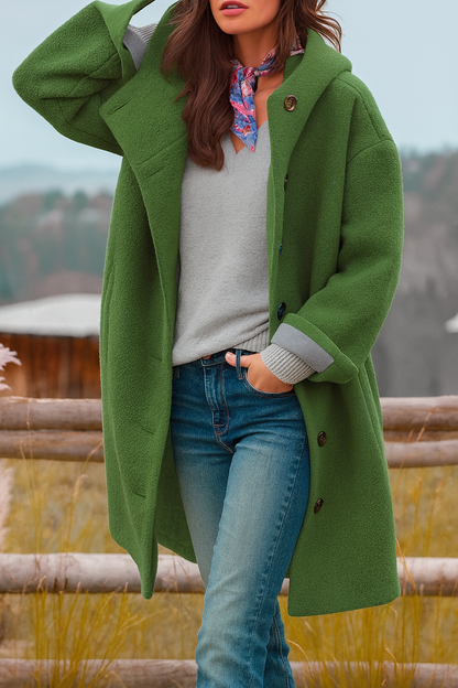 Kaia - Manteau Décontracté avec Capuche Élégante