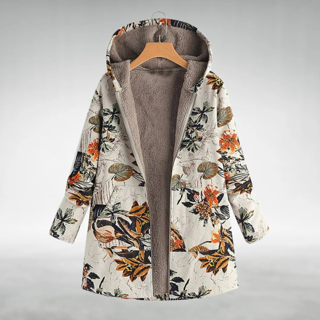 Jovanna - Veste Florale Décontractée et Élégante