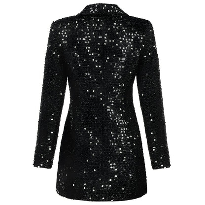 Célina - Robe blazer brillante tendance pour femmes