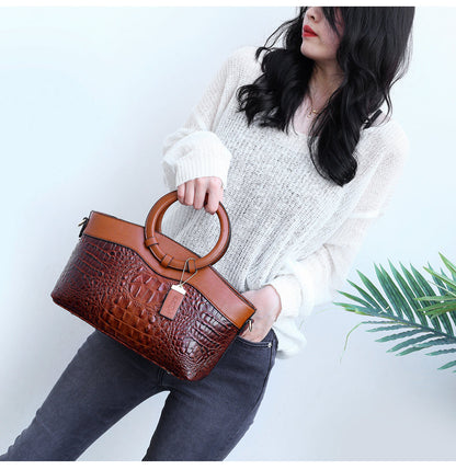 Oriana - Sac à Main Crocodile avec Dégradé Rétro