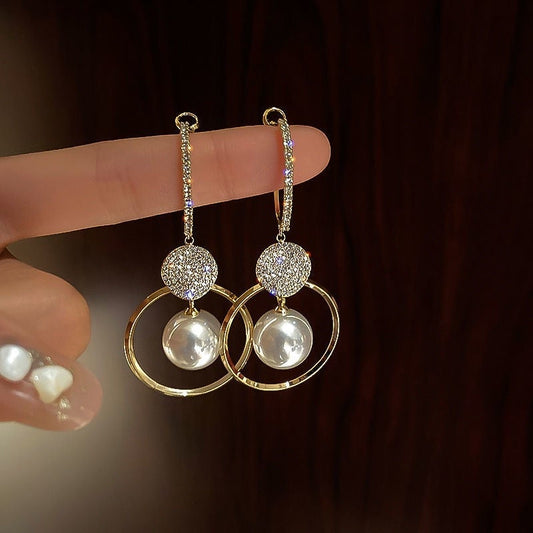 Boucles d'oreilles en perles de culture premium