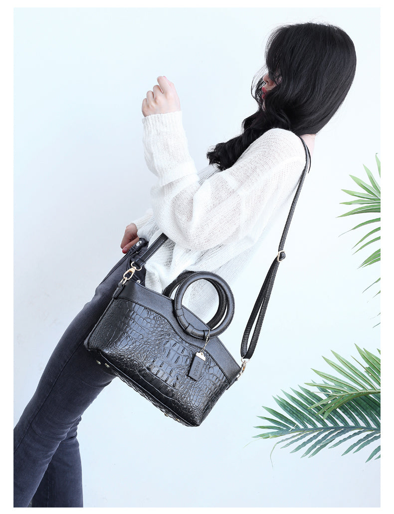 Oriana - Sac à Main Crocodile avec Dégradé Rétro