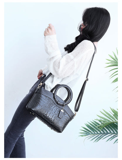 Oriana - Sac à Main Crocodile avec Dégradé Rétro