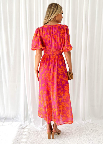 Kathy - Robe maxi élégante avec décolleté en V