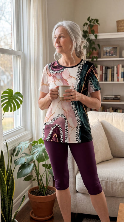 Luna™ | Ensemble Stretch Imprimé en Deux Pièces