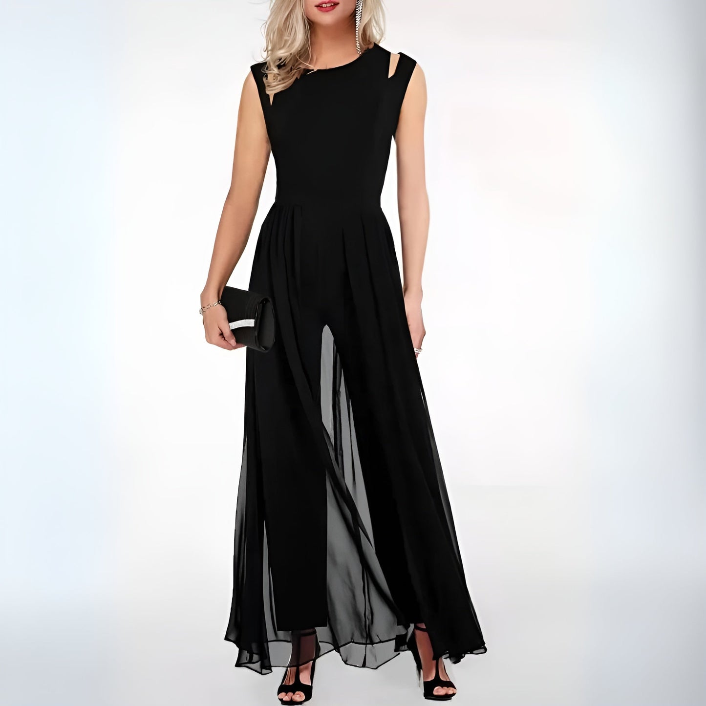 Robe de soirée sans manches pour femme | Midi