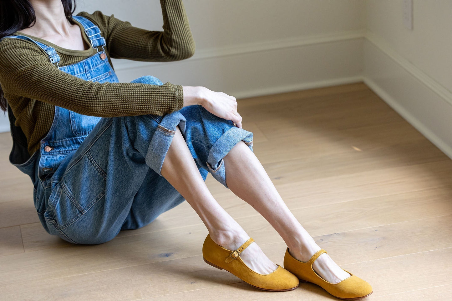 Elena – Mules Mary Jane en Daim
