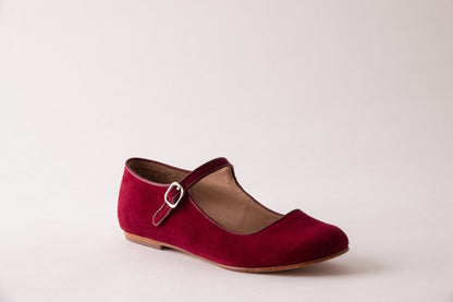 Giulia – Mules Mary Jane in Camoscio