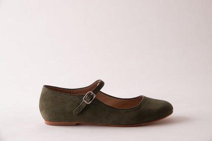 Elena – Mules Mary Jane en Daim