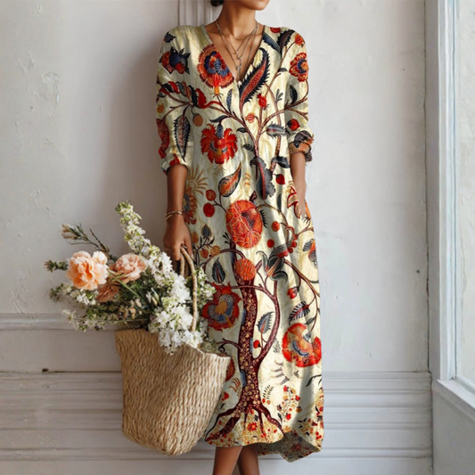 Kendra™ - Robe Bohémienne à Fleurs