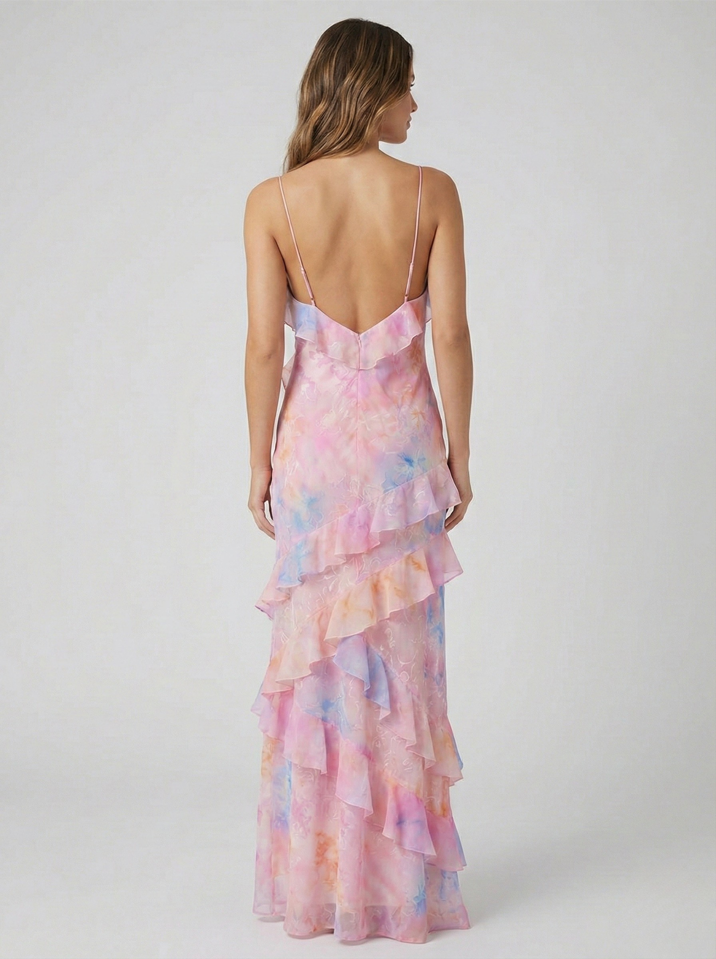 Robe Maxi à Volants Éthérée de Luna