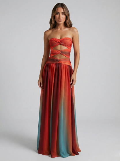Robe Maxi Décolleté Mirage de Luna